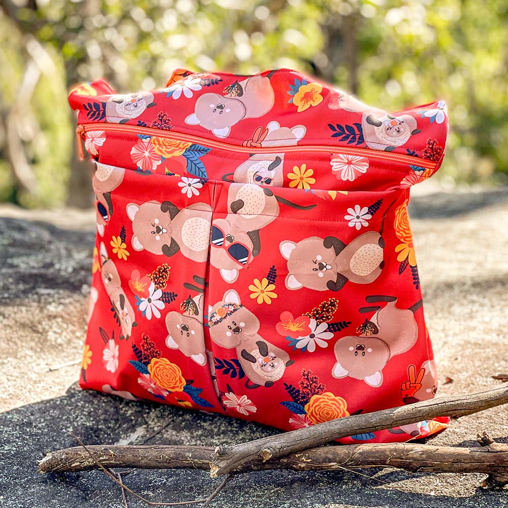 meet the quokkas medium wet bag